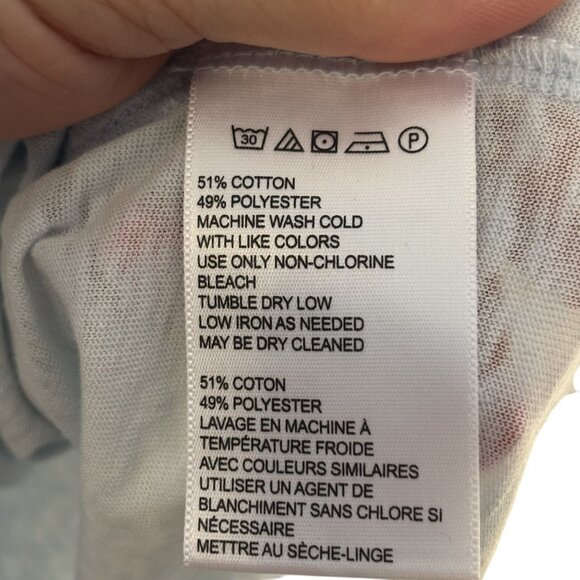 Urban Outfitters Light Blue Short Sleeve Crewneck T-Shirt S-P Made In Indonesia - Picture 8 of 10